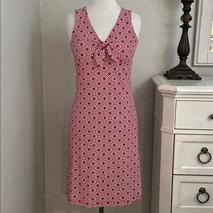 Tommy Bahama‎ Sleeveless Active Casual Shift Dress Pink White Size Small